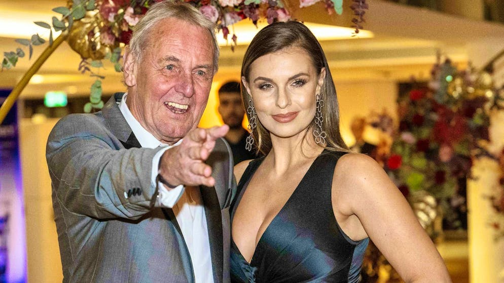 TV legend Jörg Wontorra with his daughter Laura Wontorra, who is also a sports presenter.
