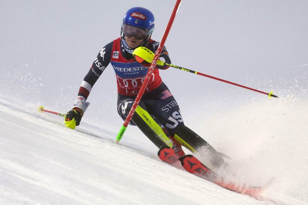 Mikaela Shiffrin a pris les devants lors de cette première manche.