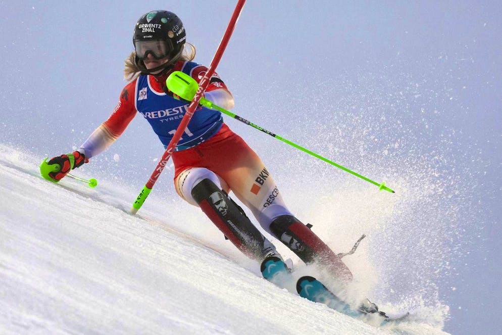 Camille Rast races to 5th place in the slalom opener in Levi.