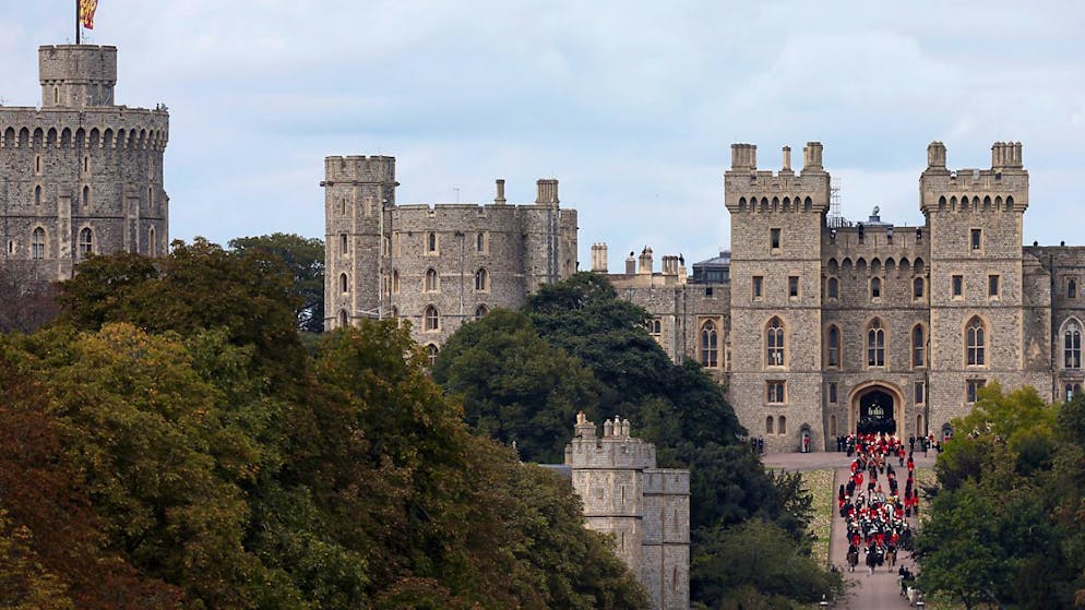 Il castello di Windsor in una foto d'archivio