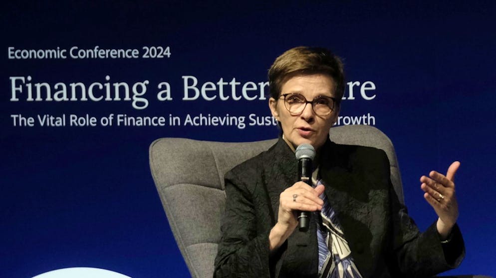 Claudia Buch ha avvertito sul difficile contesto geopolitico.