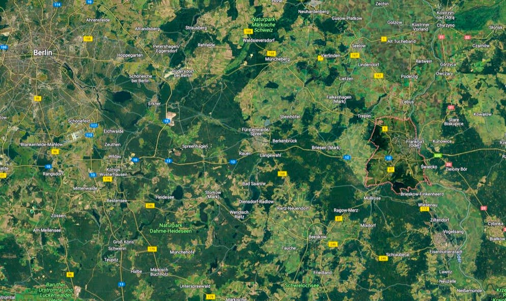 Police find the van in a parking lot in Frankfurt (Oder) D.