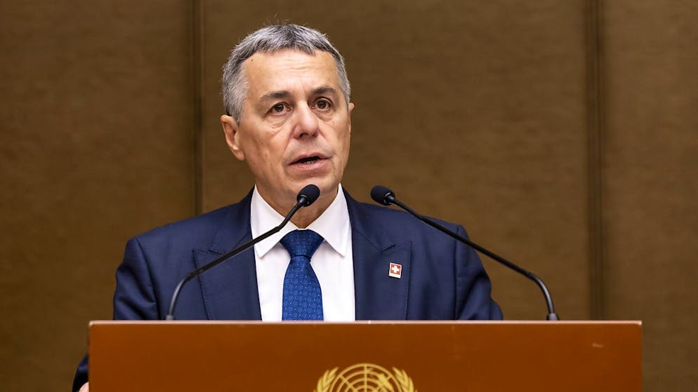 Ignazio Cassis a participé à trois séances du Conseil de sécurité de l'ONU consacrées au Proche-Orient, au Soudan et à l'Ukraine (archives).