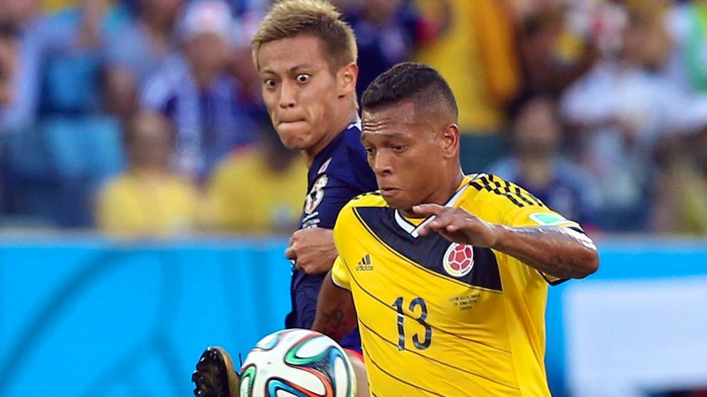 Guarín con la maglia della nazionale colombiana.
