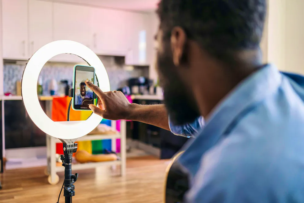 A ring light can help, but often looks artificial