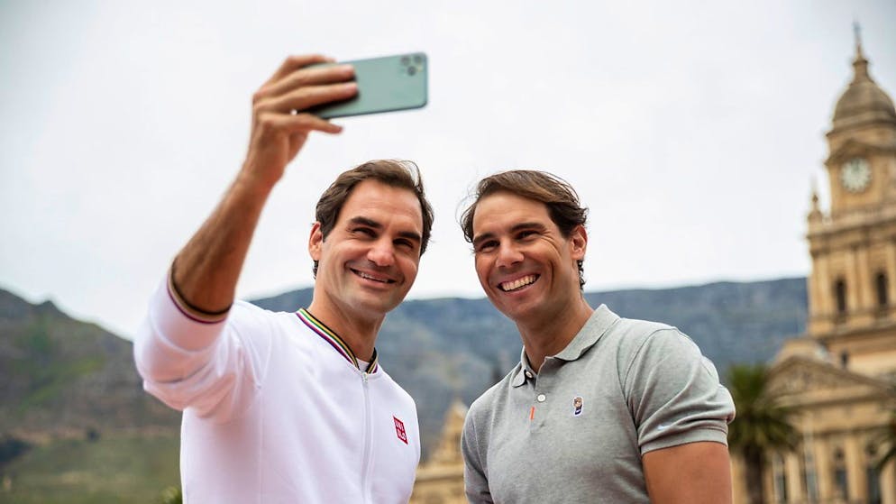 Zwei Freunde: Roger Federer und Rafael Nadal