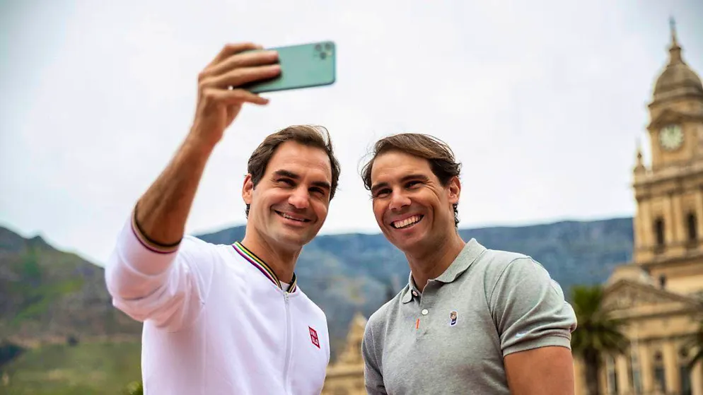 Two friends: Roger Federer and Rafael Nadal