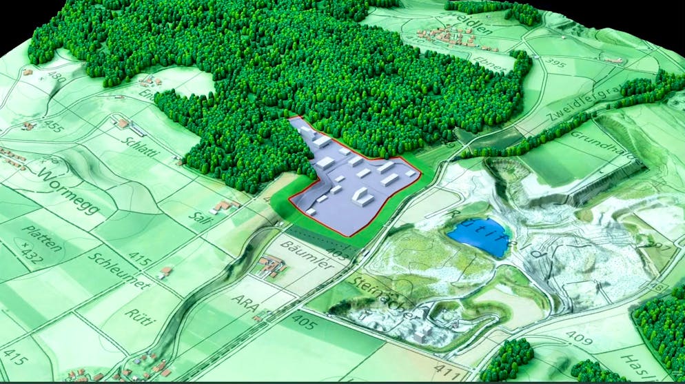 Planned entrance to the repository.