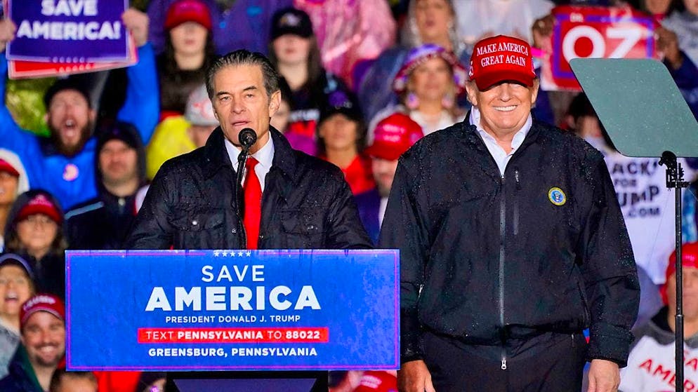 ARCHIVE - TV doctor Mehmet Oz speaks at a campaign event. Photo: Gene J. Puskar/AP/dpa