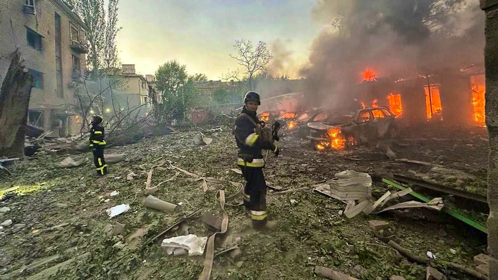 Le bombe a vela russe hanno incendiato un quartiere residenziale (foto d'archivio).