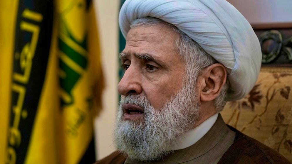 ARCHIVE - Naim Kassem: "We will stay in the field, no matter the price." Photo: Bilal Hussein/AP/dpa