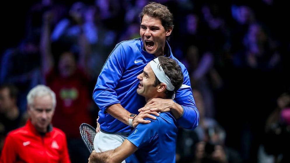 Nach Spaniens Ausscheiden im Davis Cup ist Nadals Career - Gallery. With friends: Roger Federer and Rafael Nadal