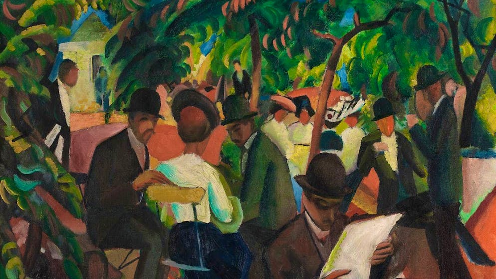 Kunstmuseum Bern follows a friendship at the pulse of the avant-garde - Gallery. August Macke's "Garden Restaurant" from 1912 was confiscated from German museums as "degenerate" art and ended up in the Rupf collection at the infamous auction in Lucerne. It is now on display at the Kunstmuseum Bern.