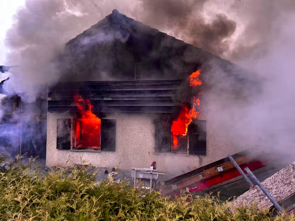 Le feu s'est déclaré mardi vers 16h00, indique la police cantonale st-galloise jeudi. (image d'illustration)
