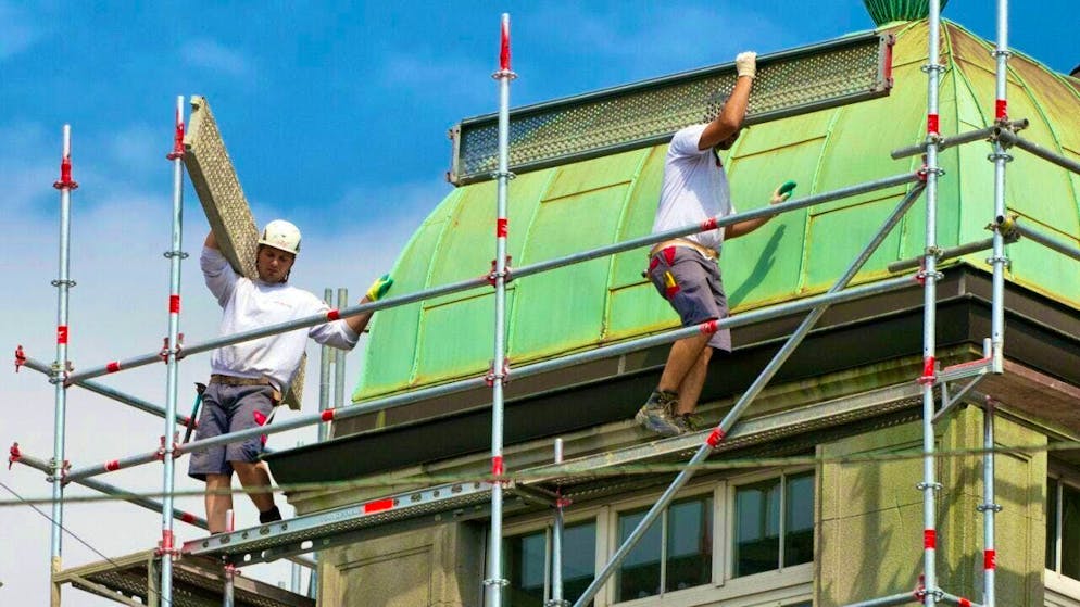 The Swiss scaffolding industry employs around 4000 people. (archive picture)