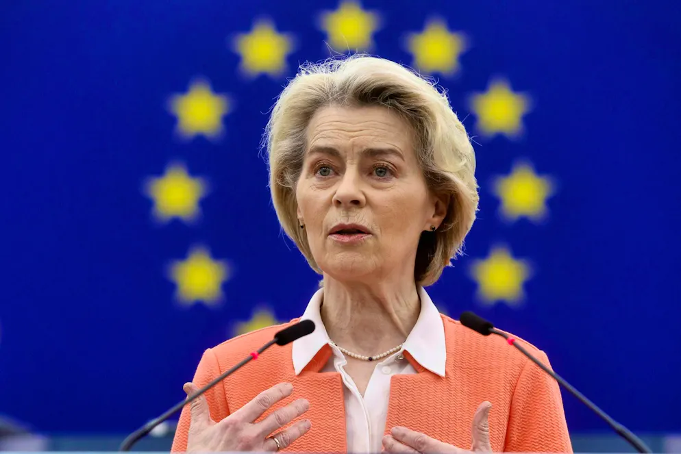 Ursula von der Leyen, President of the European Commission, flies via Zurich to Belgium after the G20 summit in Rio.