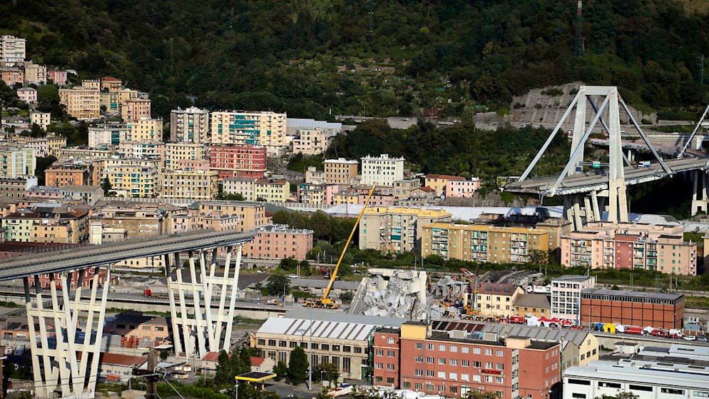 Il crollo del ponte Morandi aveva provocato la morte di 43 persone nell'agosto del 2018
