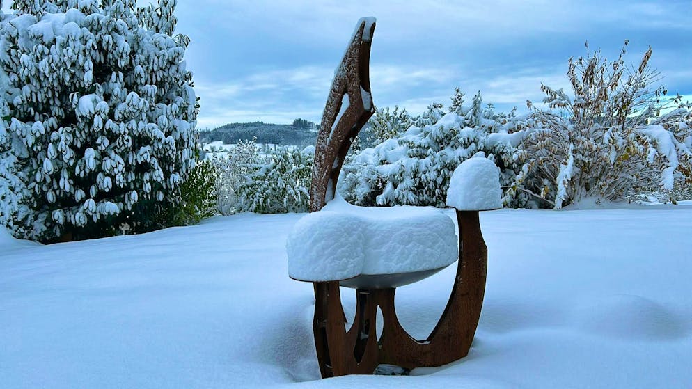 Winter onset Switzerland November 2024. There is also a lot of snow in Aargau. 