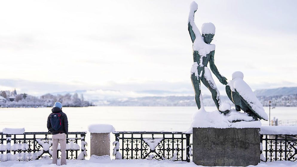 A Zurich, 28 cm de neige sont tombés, un record pour un mois de novembre.