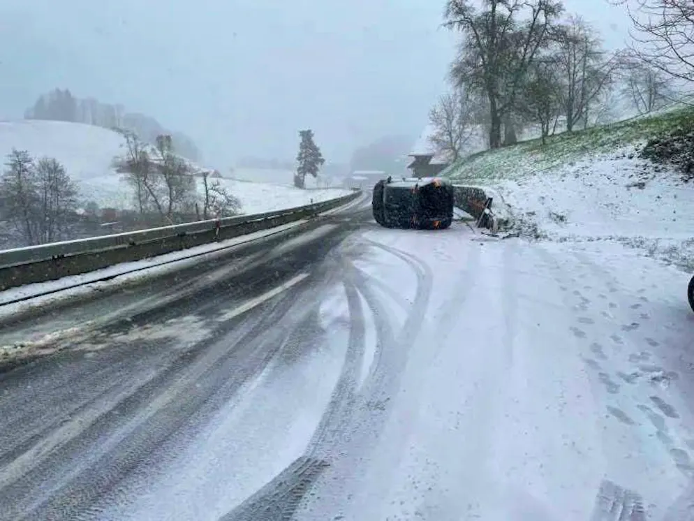 The onset of winter caused a number of accidents in Zug. 