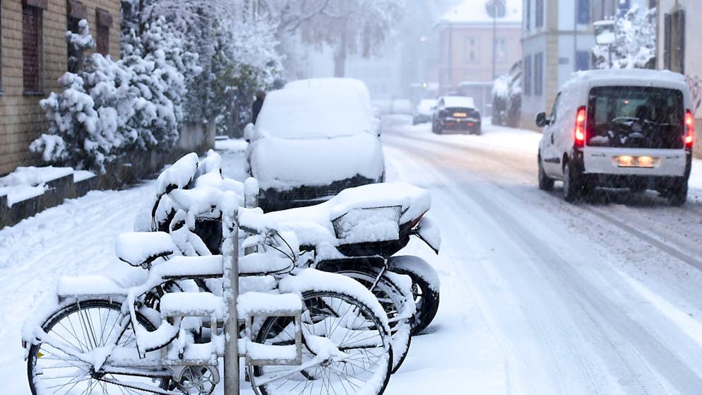 Nevicata precoce sulla Svizzera.