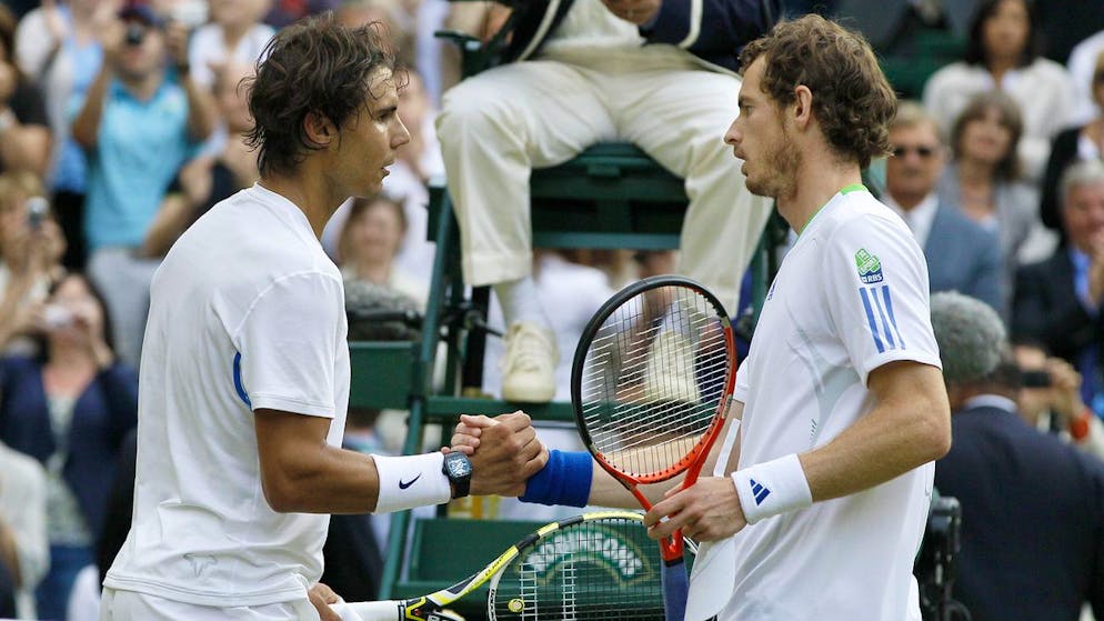 Rafael Nadal (links) und Andy Murray spielten insgesamt 24 Mal gegeneinander – hier 2011 in Wimbledon mit dem besseren Ende für den Spanier. 