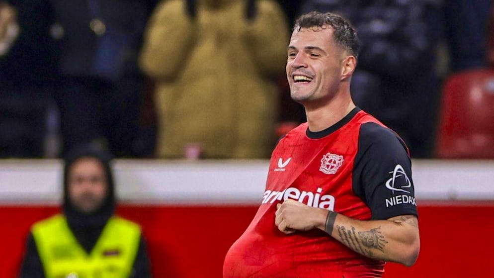 Granit Xhaka scored for the 5:2 final result