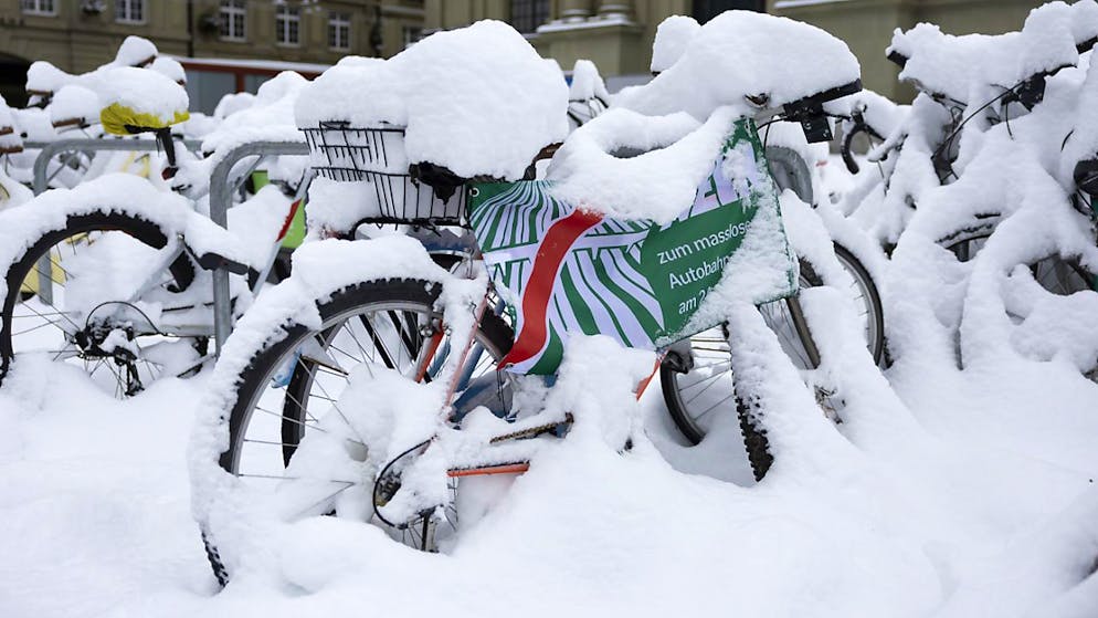 After the strong snowfalls of the last days, Switzerland started with a few snowy days on Saturday morning. (Archive image)