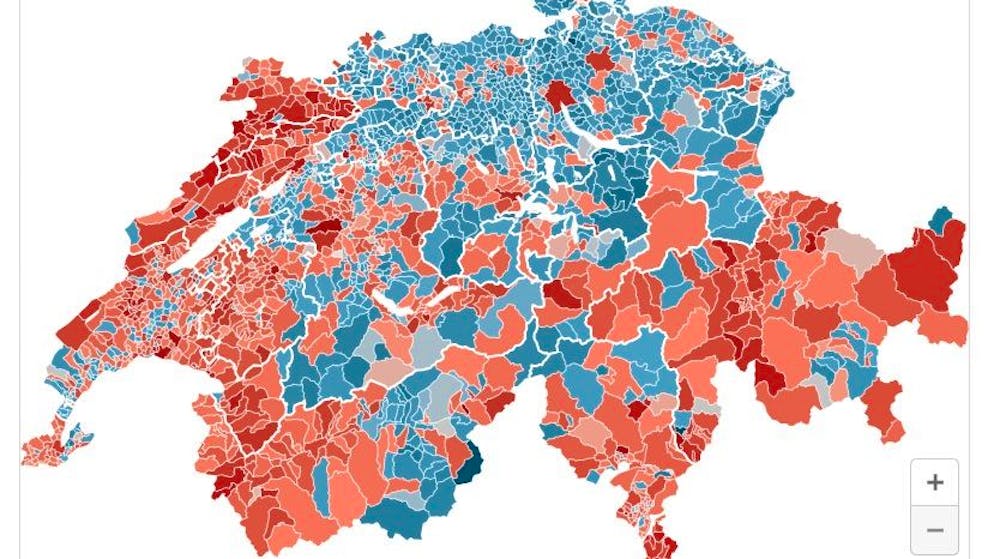 Dati definitivi. Le cartine con i risultati dei quattro oggetti in votazione