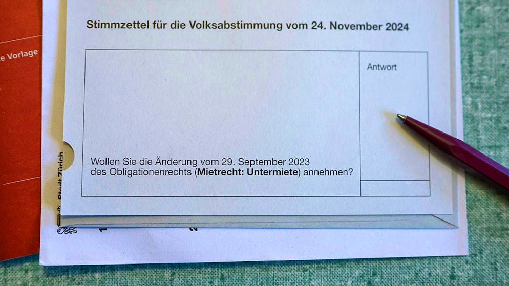 Open race for new rules on subletting. At the moment, it is not yet clear whether the initially announced yes to the bill will actually stand. (theme picture)
