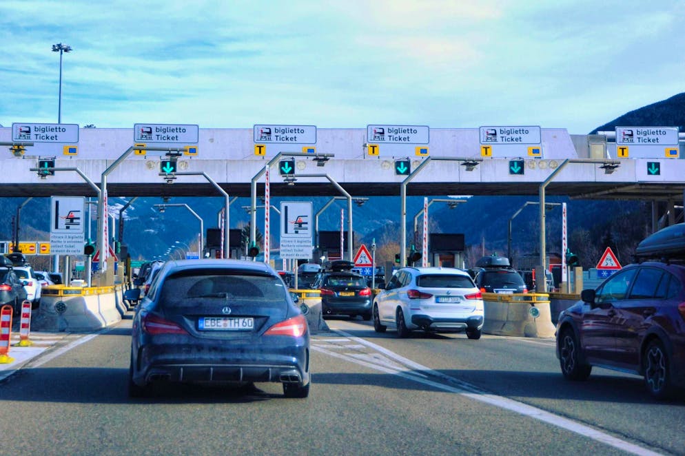 Toll booth in Italy (symbolic image).