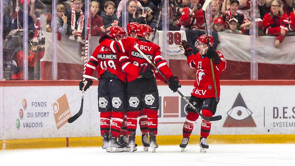 The Lausanne players had four reasons to celebrate.