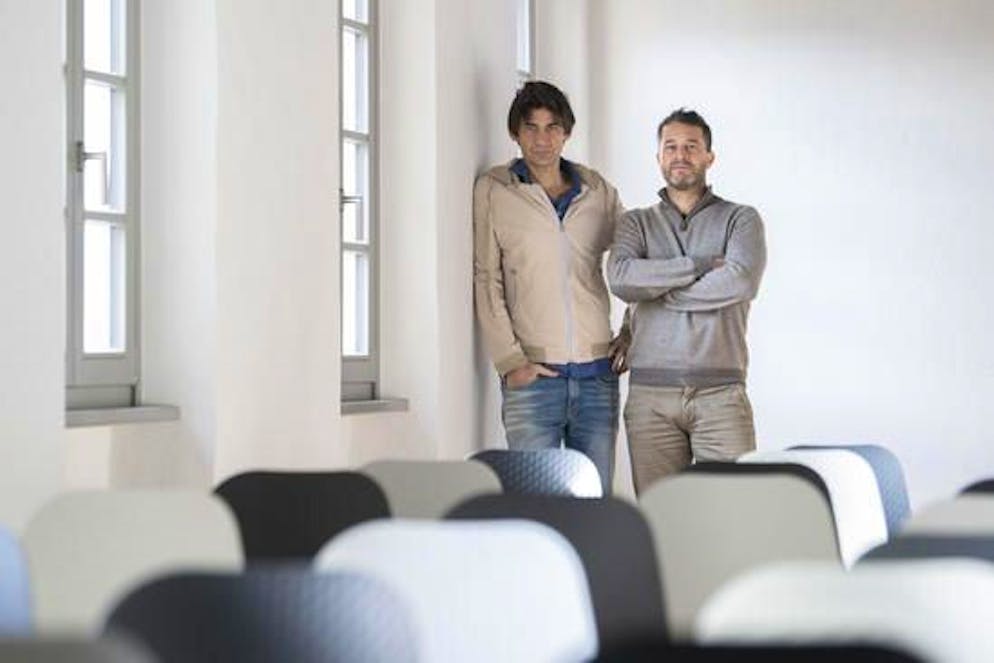 Da sinistra Philippe Blanc, presidente XCarona, e Nicola Morellato, membro del comitato XCarona.