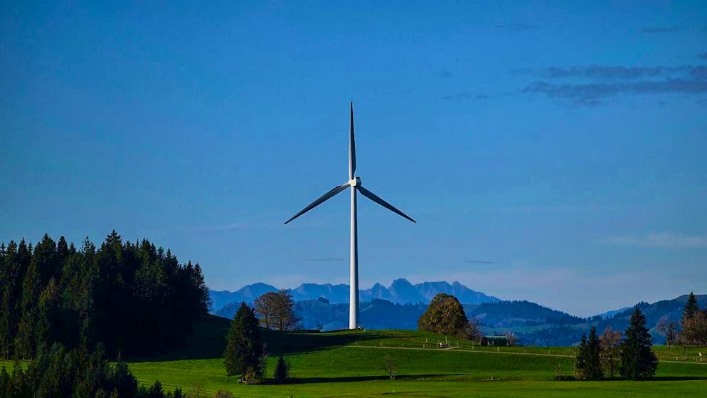 The Feldmoos wind power plant in Lucerne's Entlebuch region has been producing electricity for 20 years. (archive photo)
