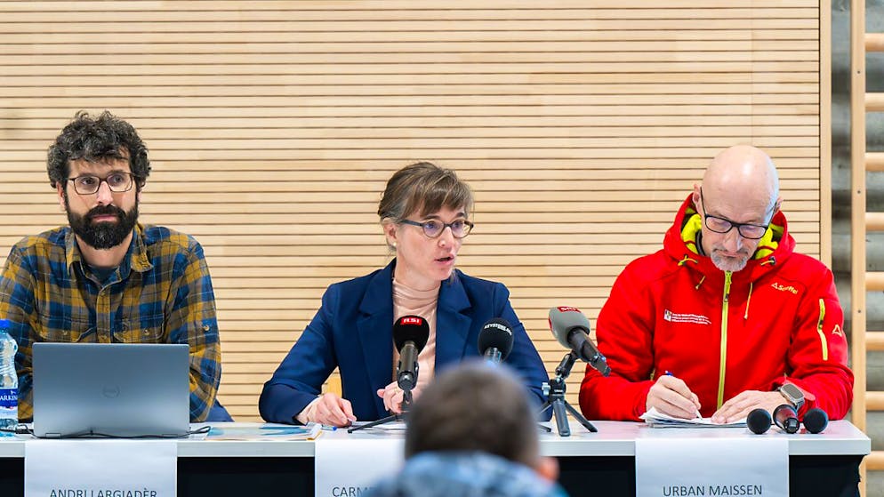 Le autorità cantonali grigionesi hanno presentato oggi a Lostallo l'analisi dell'alluvione avvenuta in Mesolcina lo scorso giugno.