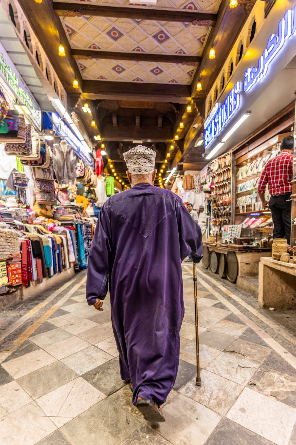 Reisebericht Oman. Der Markt wird von Tourist*innen als auch von Einheimischen besucht.