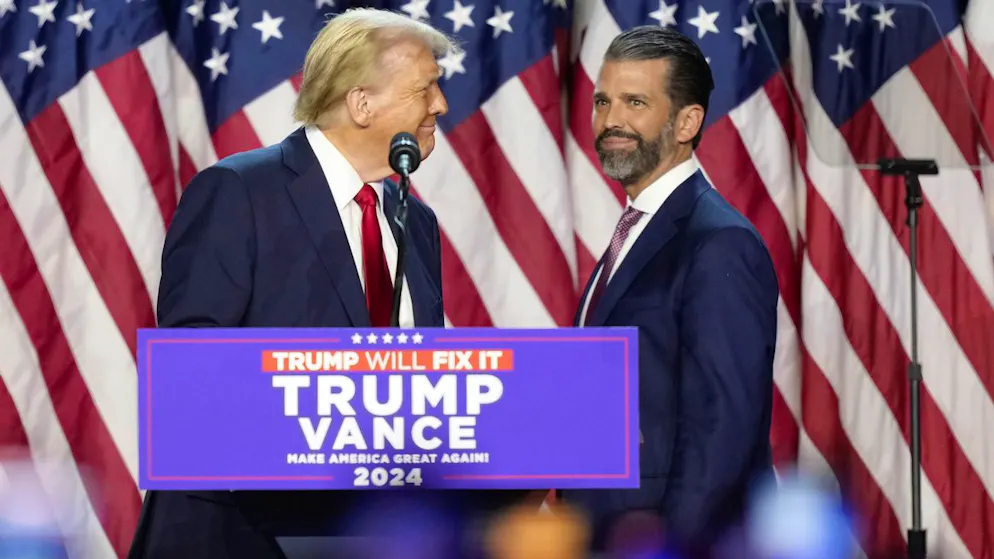 A lot of influence for Trump Jr.. Is Donald Trump grooming his eldest son as his successor?
