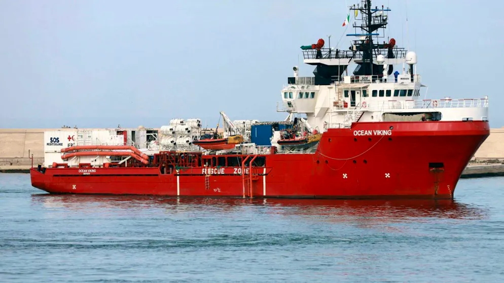 Les migrants, pour la plupart originaires de Gambie et de Guinée-Bissau, ont été secourus par un le navire Ocean Viking affrété par SOS Méditerranée (archives).