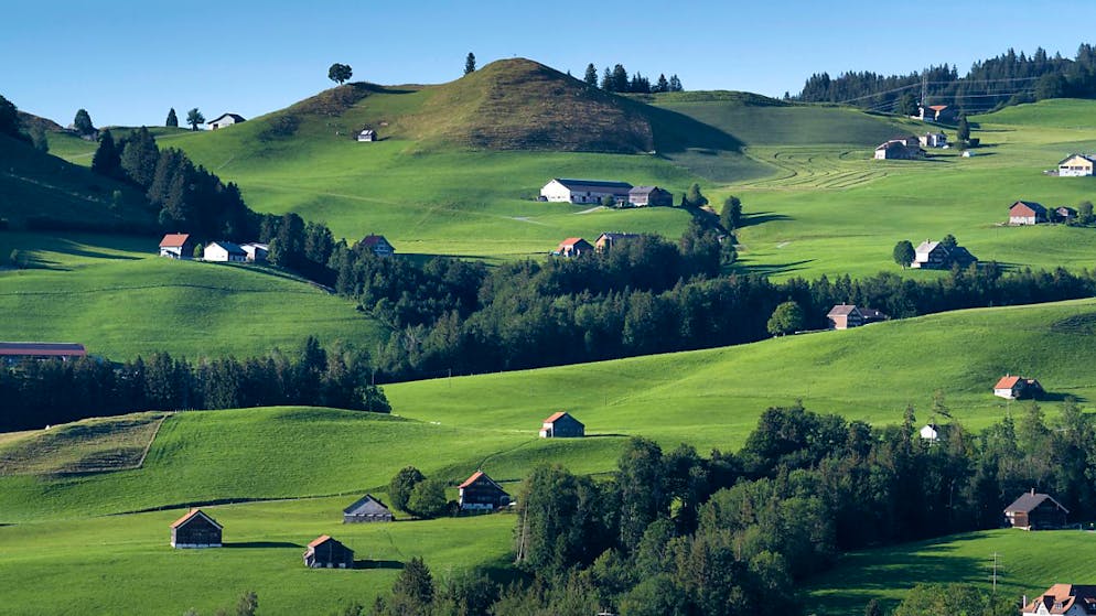 Einzelne Regionen in Appenzell Innerrhoden weisen erhöhte PFAS-Werte auf.