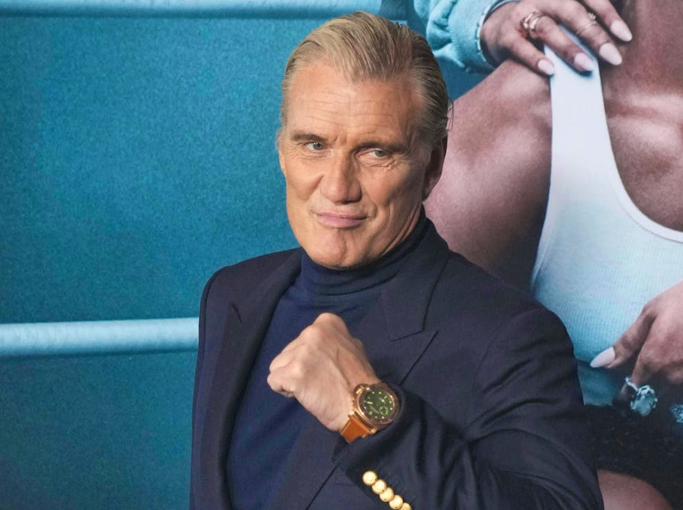 Actor Dolph Lundgren at the premiere of "Creed III" in Los Angeles in February 2023.