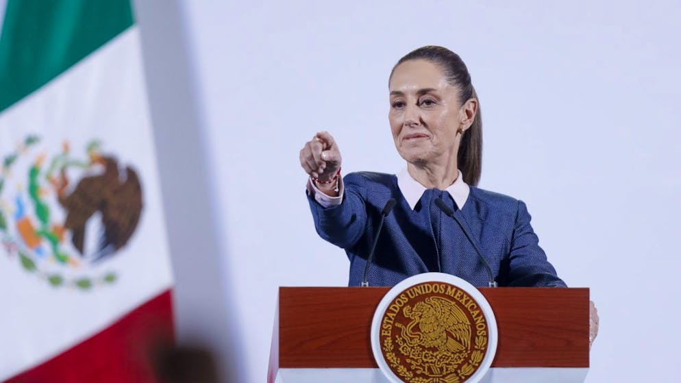 La presidente messicana Claudia Sheinbaum