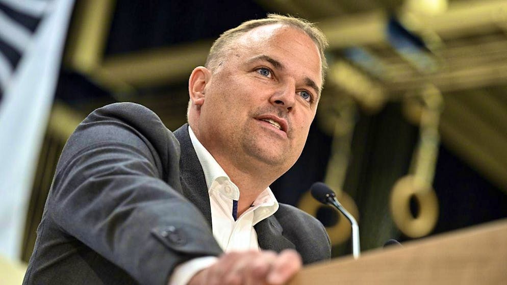 SVP party president Marcel Dettling is delighted with the election result. (archive picture)