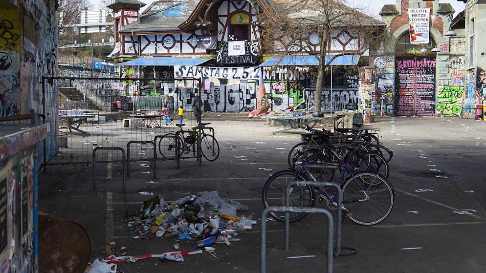 Auf der Schützenmatte und dem Vorplatz der Reitschule (Bild) fand der Polizeieinsatz gegen Betäubungsmittelhandel statt. (Archivbild)