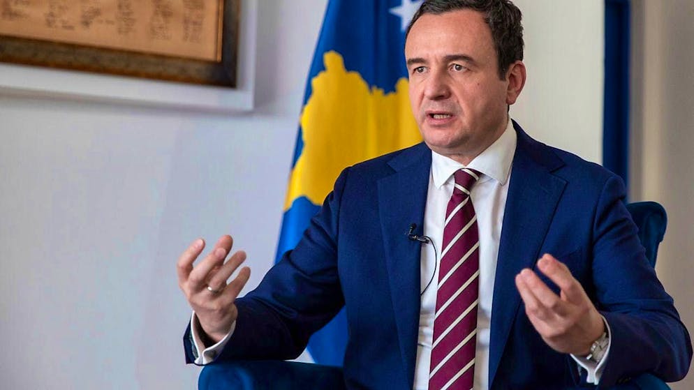 ARCHIVE - Albin Kurti, Prime Minister of Kosovo, during an interview. Photo: Visar Kryeziu/AP/dpa