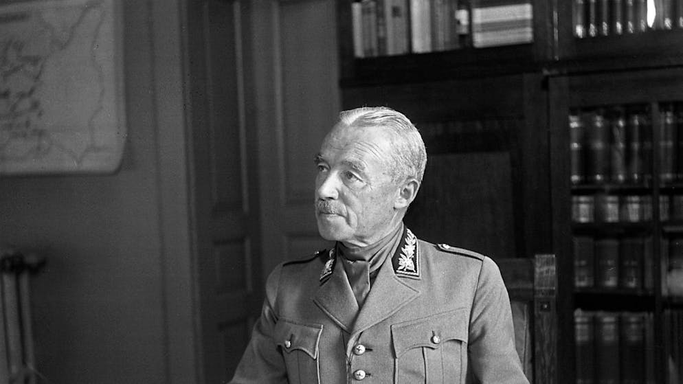 General Henri Guisan war von 1939 bis 1945 Oberbefehlshaber der Schweizer Armee. (Archivbild von 1939)