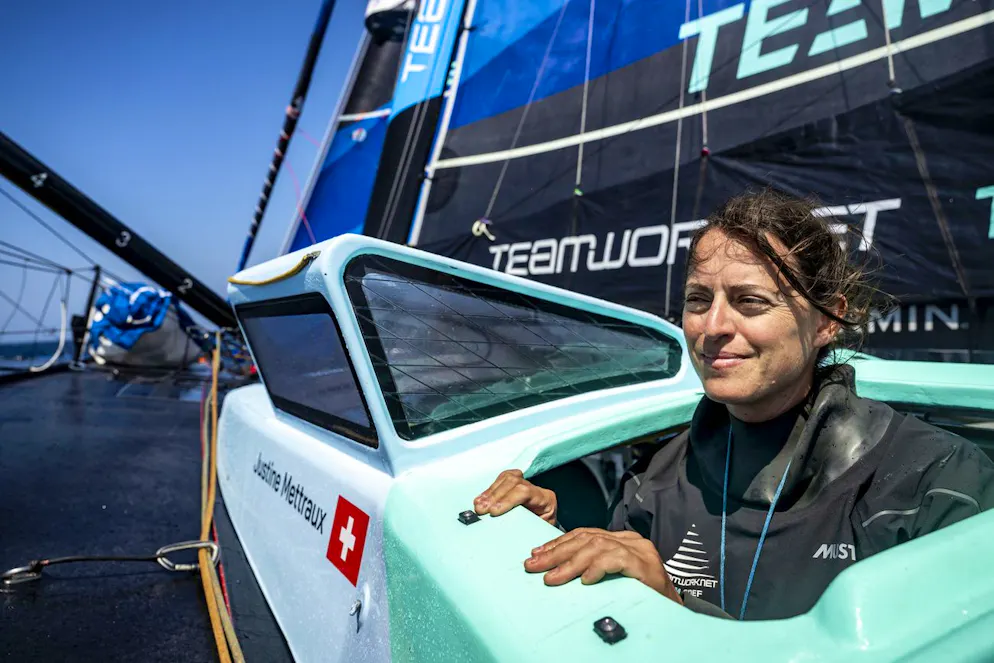 Justine Mettraux a dû effectuer plusieurs réparations cette semaine sur son bateau (archives).
