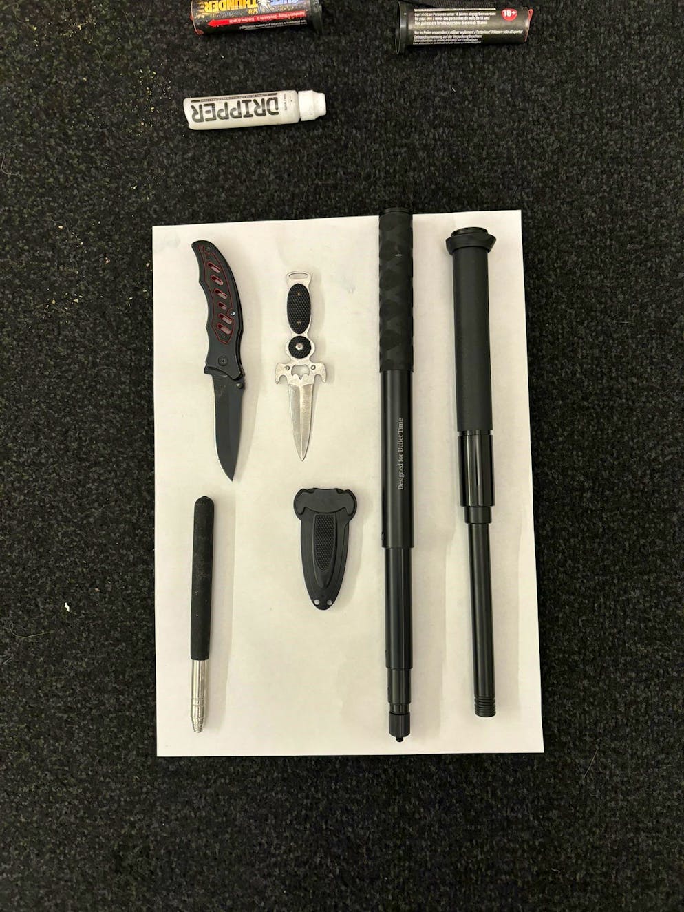 Sichergestelltes Material der Stapo