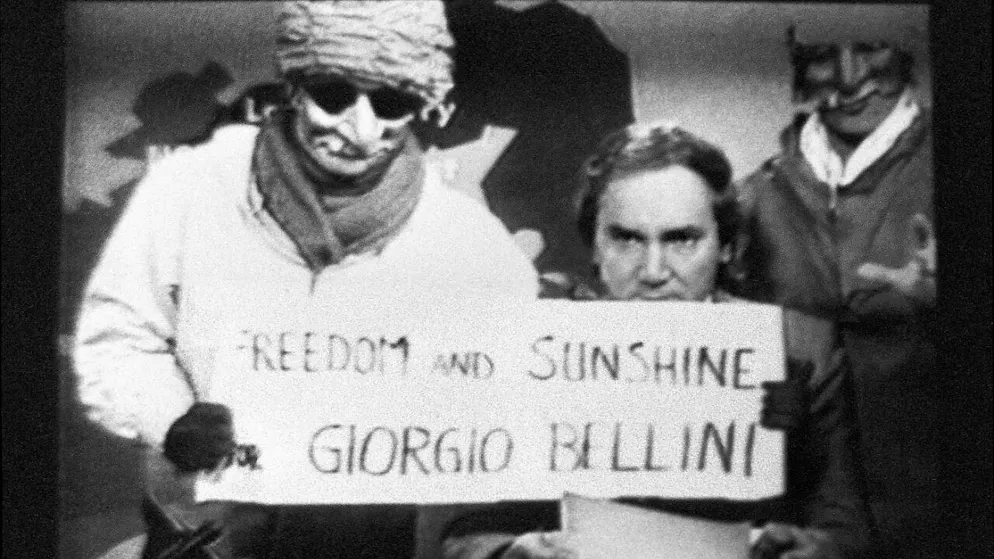 Giorgio Bellini wurde durch die Störung der SRF-Tagesschau durch seine Unterstützer im Mai 1981 landesweit bekannt. Sie forderten seine Freilassung, als er in Deutschland in Auslieferungshaft sass. (Archivbild: 1. Mai 1981)
