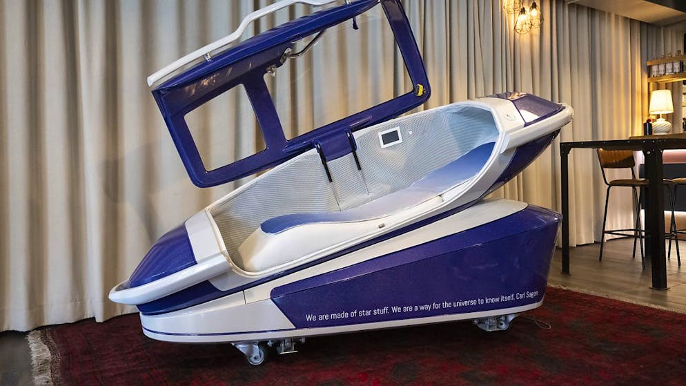 Die Suizidkapsel Sarco kam im September im Kanton Schaffhausen zum Einsatz, die Staatsanwaltschaft eröffnete danach ein Strafverfahren wegen Verleitung und Beihilfe zum Selbstmord. (Archivbild)