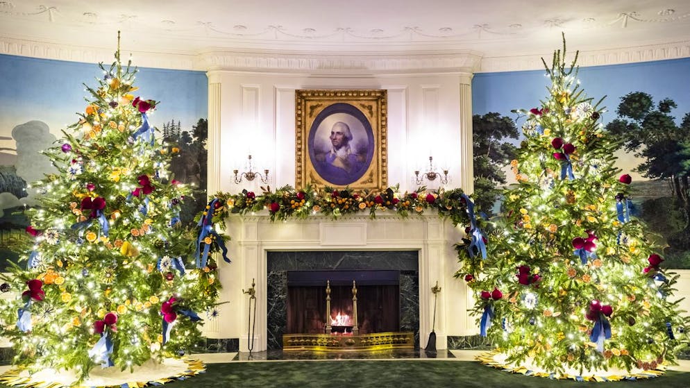 Kitsch zu Weihnachten. Jill Biden dekoriert Weisses Haus mit 165'075 Lichtern